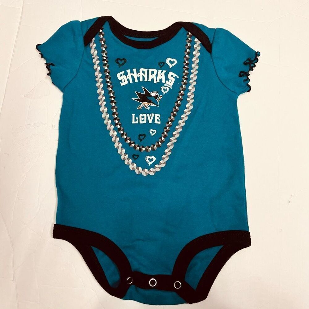 NHL San Jose Sharks Girls Bodysuit   Sz 3-6 Months
